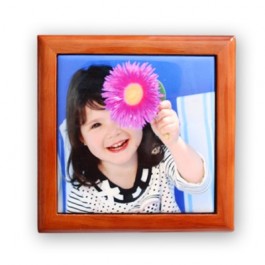 Caixa de Madeira com Azulejo